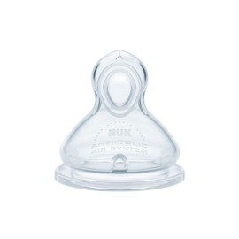 NUK - First Choice Plus Flow Control Θηλή σιλικόνης με έλεγχο ροής 6-18m | 2τμχ