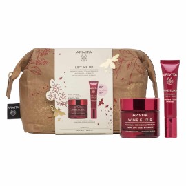 APIVITA - Lift Me Up Wine Elixir Wrinkle Firmness Lift Light Day Cream (50ml) & Wrinkle Lift Eye & Lip Cream (15ml)