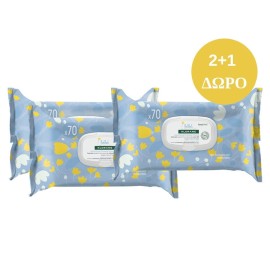 KLORANE - Lingettes Nettoyantes Douceur 2+1 ΔΩΡΟ | 3x70τμχ