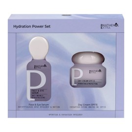 Panthenol Extra Promo Hydration Power Set Ορός Προσώπου & Ματιών 30ml & Κρέμα Ημέρας SPF15 50ml