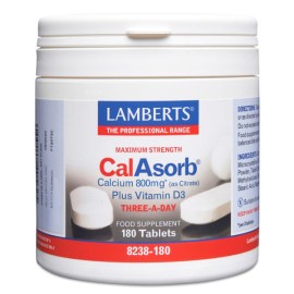 Lamberts CalAsorb Calcium 800mg, 180tabs