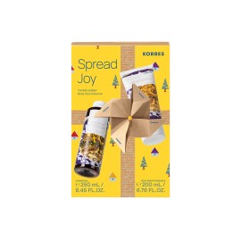 KORRES - Spread Joy Thyme and Honey Renewing Shower gel  (250ml) & Body Smoothing Milk (200ml)