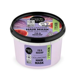 NATURA SIBERICA - Organic Shop Μάσκα Μαλλιών για Γρήγορη Λάμψη, Βιολογικό Σύκο & Τριαντάφυλλο | 250ml