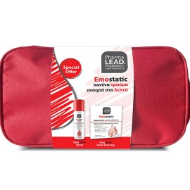 Pharmalead - Emostatic Duo First Aid Kit - Αιμοστατικό Σπρέι 60ml & Αιμοστατικά Ρινικά Επιθέματα 2τμχ