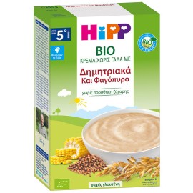 HIPP- Bio Βρεφική Κρέμα Χωρίς Γάλα με Δημητριακά & Φαγόπυρο 200gr