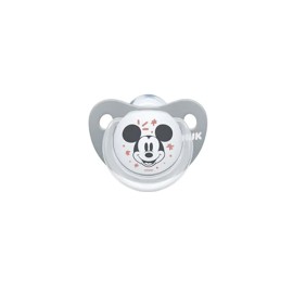 NUK - Trendline Disney Mickey Ορθοδοντική Πιπίλα Γκρι Σιλικόνης 0-6m (10.730.325) | 1τμχ
