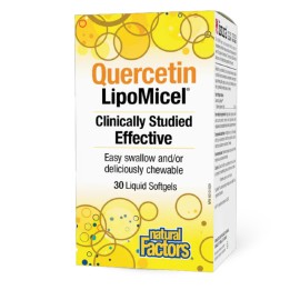 Natural Factors Quercetin LipoMicel® 30 Liquid Softgels