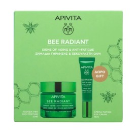 Apivita - Promo Bee Radiant Signs of Aging & Anti-Fatigue Cream Rich Texture 50ml & Eye Cream 15ml