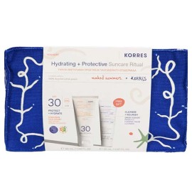 Korres Promo Yoghurt Sunscreen Face Cream Protect & Hydrate Spf30, 50ml & Δώρο Foaming Cream Cleanser with Pre + Probiotics 20ml & Νεσεσέρ