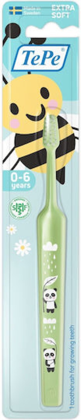 TePe - Mini Toothbrush Extra Soft 0-6years Green | 1τμχ