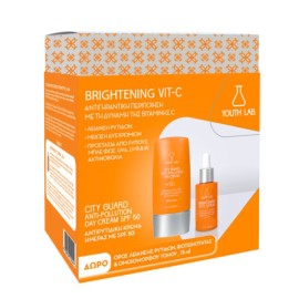 Youth Lab. Promo City Guard Brightening Vit-C Anti-Pollution Day Cream Spf 50, 40ml & Serum, 15ml