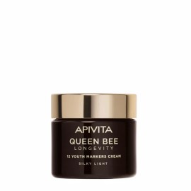 Apivita Queen Bee Longevity Ελαφριά Βελούδινη Κρέμα για Δράση σε 12 Δείκτες Νεότητας 50ml