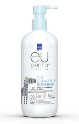 Intermed Euderma Babyderm 2in1 Shampoo & Body Bath, 500ml