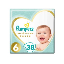PAMPERS - Premium Care Πάνες  Jumbo Pack No.6 13+ kg | 38τμχ