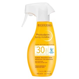 Bioderma Photoderm Spray Invisible SPF30, Eνυδατικό Αντηλιακό Σπρέι Yψηλής Προστασίας Για Πρόσωπο & Σώμα 300ml