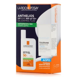 La Roche-Posay Promo Anthelios UVMune 400 Oil Control Fluid Spf50+, 50ml & Δώρο Toleriane Sensitive Moisturiser Cream 15ml