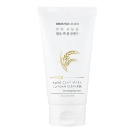 THANK YOU FARMER - Rice Pure Clay Mask to Foam Cleanser | 150ml