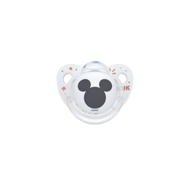 NUK - Trendline Disney Mickey Ορθοδοντική Πιπίλα  Σιλικόνης 6-18m Λευκό (10.736.380) | 1τμχ