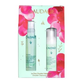 Caudalie Double Cleansing Duo with Vinoclean Makeup Removing Cleansing Oil, 75ml & Instant Foaming Cleanser, 50ml