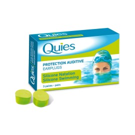 QUIES - Silicone Natation Earplugs | 3 ζεύγη