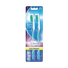 ORAL-B - 3D White 35 Toothbrush Medium (1+1)| 2τμχ