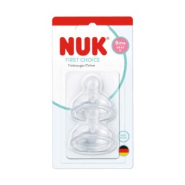 Nuk First Choice Plus Θηλές από Σιλικόνη Μεγάλης Ροής για 6+ μηνών 2τμχ