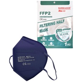 Barbeador Max-02 KN95 3D Care Protective Mask Μπλε σε Κουτί 20τμχ
