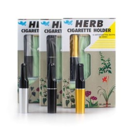 HERB - Cigarette Holder με 12 Ανταλλακτικά Φίλτρα (Black)