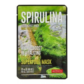 Dermal Its Real Superfood Spirulina Μάσκα Προσώπου για Καθαρισμό & Αναζωογόνηση, 1τεμ