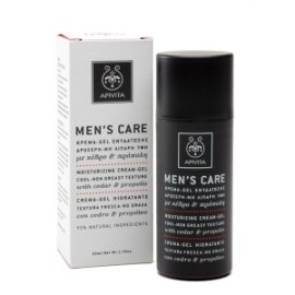 APIVITA - Mens Care Κρέμα - Gel Ενυδάτωσης με Κέδρο & Πρόπολη  | 50ml