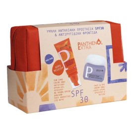 Panthenol Extra Promo Summer Glow Routine Aντηλιακό Προσώπου με Χρώμα SPF30, 50ml, 24ωρη Κρέμα Προσώπου & Ματιών, 50ml & Δώρο Νεσεσέρ