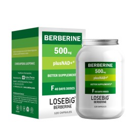 Losebig Berberine 1500mg, 120 Capsules
