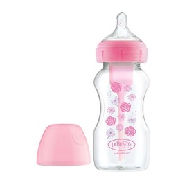 DR.BROWNS - Μπιμπερό Πλαστικό Natural Flow Anti-colic Options+ Ρόζ | 270ml