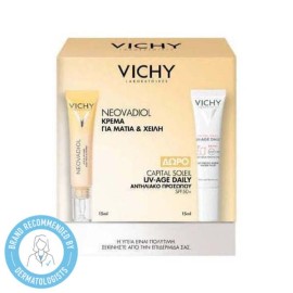 Vichy Promo Neovadiol Κρέμα για Μάτια & Χείλη, 15ml & Δώρο Capital Soleil UV-AGE Αντηλιακό Προσώπου SPF50+, 15ml