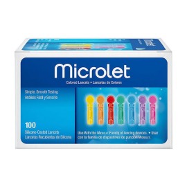 Ascensia Microlet Colored Lancets 100τμχ