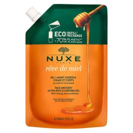 NUXE - Reve de Miel Face & Body Ultra Rich Cleansing Gel with Honey & Sunflower Refill | 400ml
