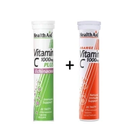 HEALTH AID - VitaminC 1000mg plus Echinacea (20eff.tabs) + VitaminC 1000mg (20eff.tabs)