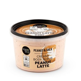 Organic Shop Peanut latte, Κρεμώδες Scrub Σώματος με Φιστίκι & Βούτυρο Καριτέ, 250ml
