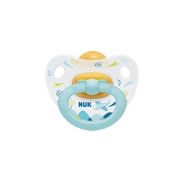 NUK - Classic Happy Kids Πιπίλα Καουτσούκ Mint Plane 18-36m (10.737.036)  | 1τμχ