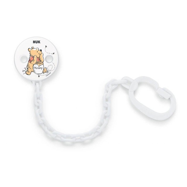 NUK - Αλυσίδα πιπίλας Disney Winnie Λευκό (10.751.372) | 1τμχ