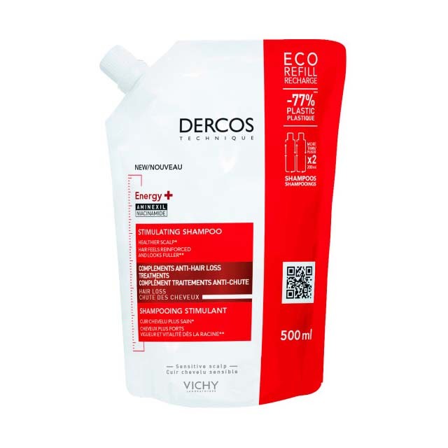 VICHY - Dercos Energy Aminexil Refill Shampoo | 500ml