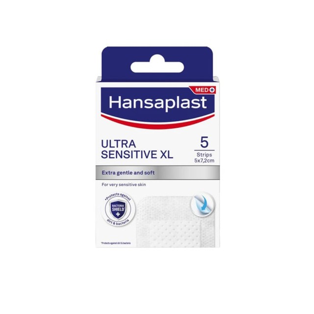 HANSAPLAST - Med+ Ultra Sensitive XL 5x7.2cm | 5τμχ