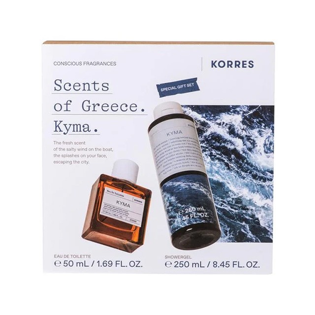 KORRES - Scents of Greece Kyma Eau de Toilette (50ml) & Shower Gel (250ml)