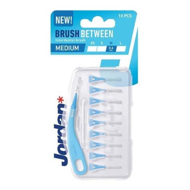 Jordan Clinic Brush Between Μεσοδόντια Βουρτσάκια Medium 0.6mm, 10τεμ