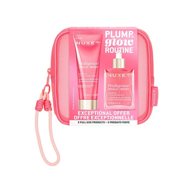 Nuxe Promo Prodigieuse Boost Beauty Kit με Hyalu Boost Plumping Glow Cream Κρέμα Ημέρας, 50ml & Anti-Dark Spot Glow Serum Ορός Προσώπου για Λάμψη,30ml