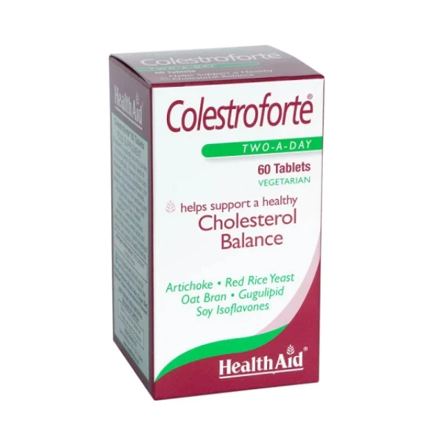 Health Aid - Colestroforte , Διατήρηση φυσιολογικών επιπέδων χοληστερόλης  (60tabs)