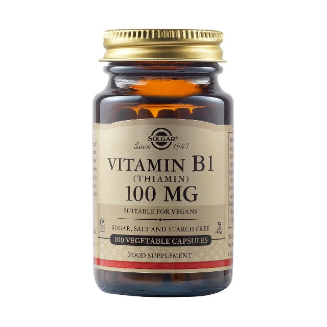 Solgar Vitamin B1 (Thiamin) 100mg 100 veg.caps