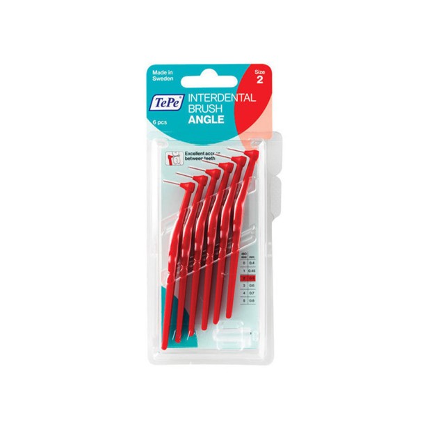 TePe - International Brush Angle No.2 Red 0,5mm| 6τμχ