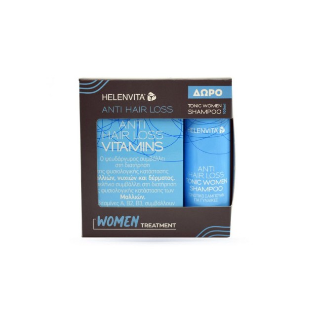 HELENVITA - Anti Hair Loss Vitamins (60caps) & Anti Hair Loss Tonic Women Shampoo (100ml)
