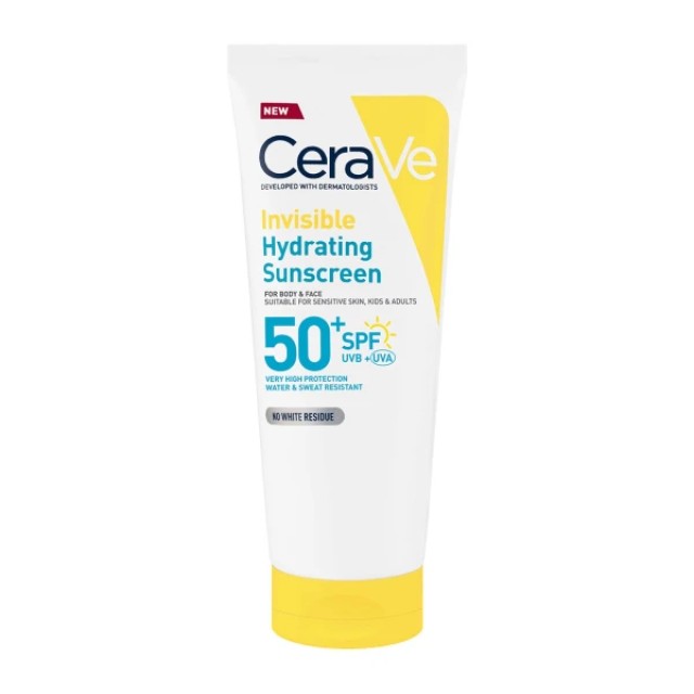 CeraVe Invisible Hydrating Sunscreen for Face & Body SPF50+, 75ml